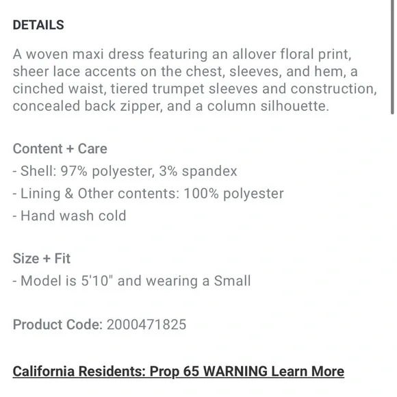 Lace-Trim Tiered Floral Maxi Dress - Picture 5 of 10